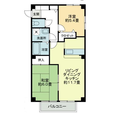 フォブール花の物件間取画像