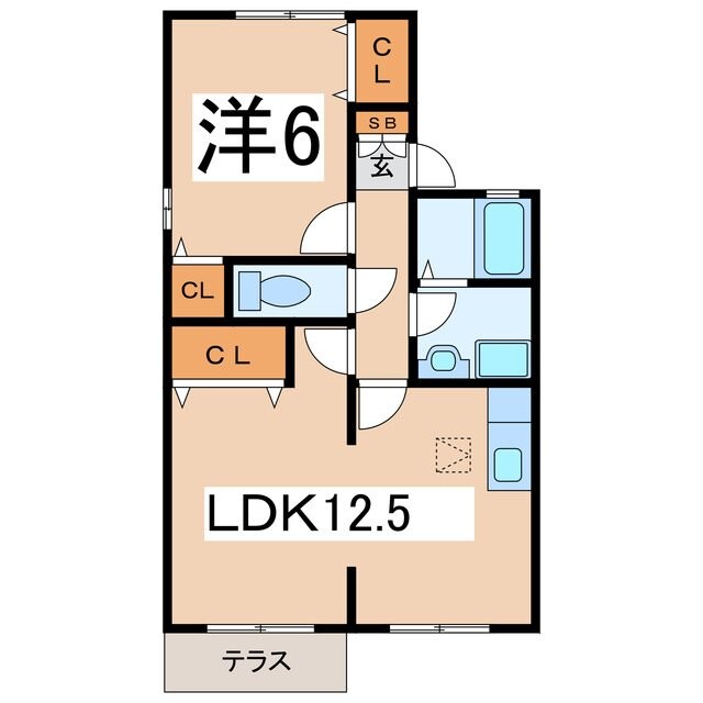 プライムメゾン６号館の物件間取画像