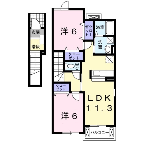 クリーンＮ＆Ｋ・Ｂの物件間取画像