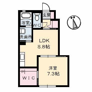 ブランシェ南斎院の物件間取画像