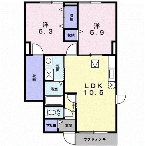 オリージャ　Ⅰの物件間取画像