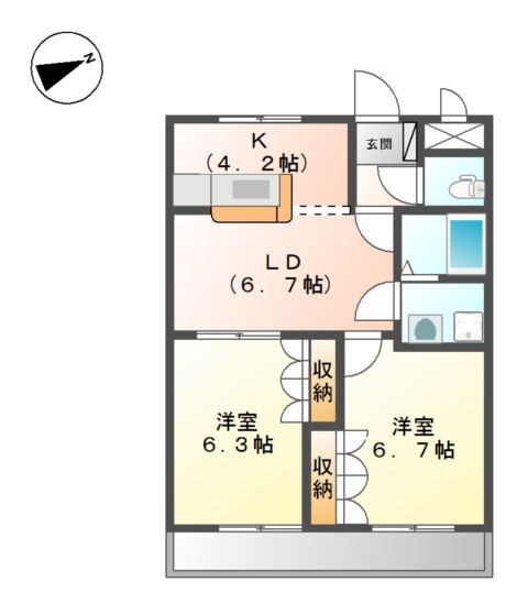 ブレスビューの物件間取画像