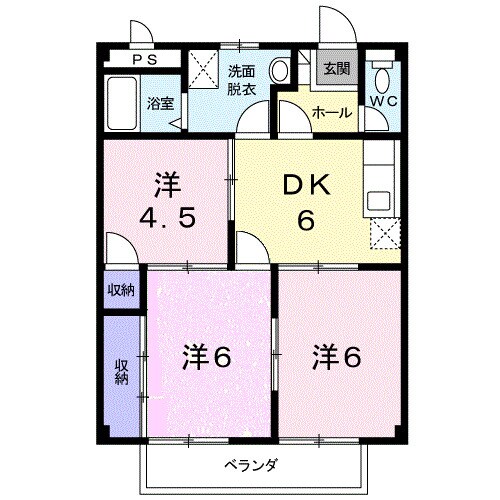 アヴェニールＦの物件間取画像