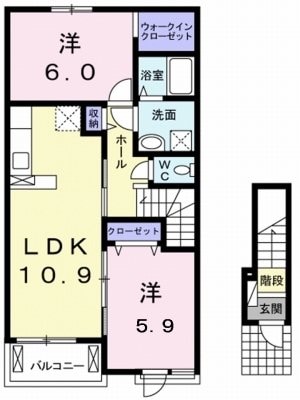 クレモン　ティーヌ　Ｂの物件間取画像