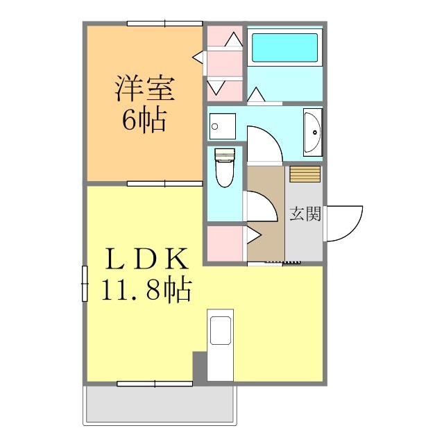 リヤンみゆきの物件間取画像