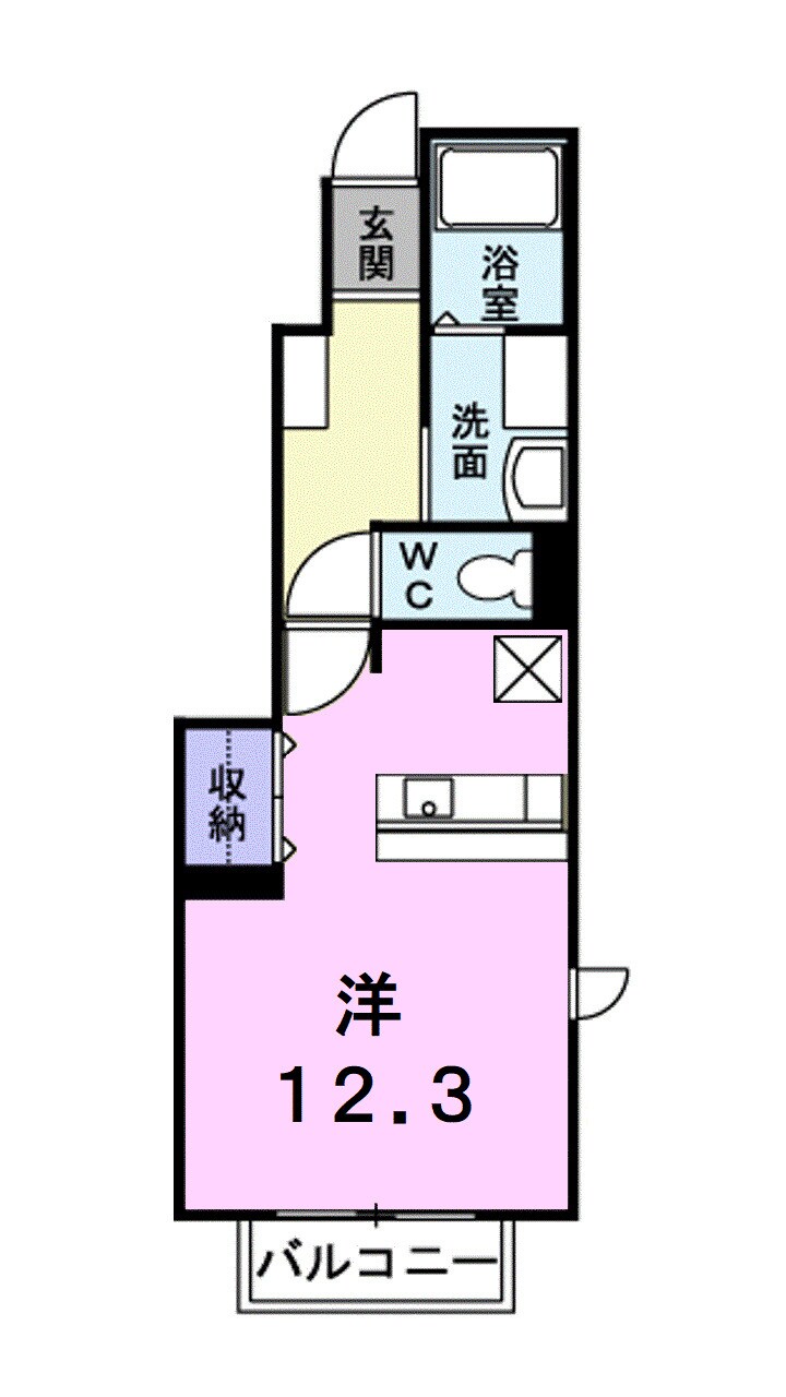 アルカンシエルＮ　Ｂの物件間取画像