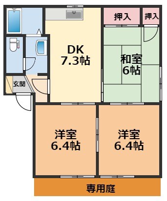 物件間取画像