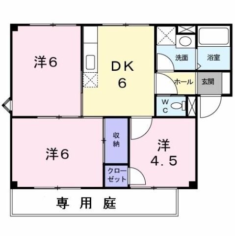 パルシャス野本　Ⅰの物件間取画像