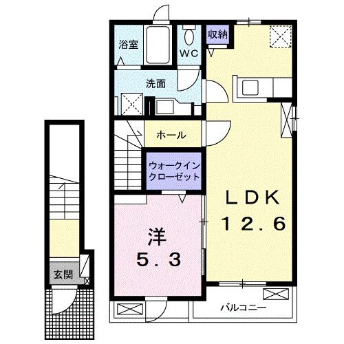 ハピネスSugiuraの物件間取画像