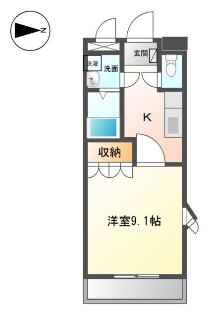 エクセルハイムの物件間取画像