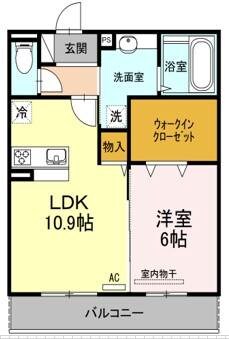 パルハイブリッジⅢの物件間取画像