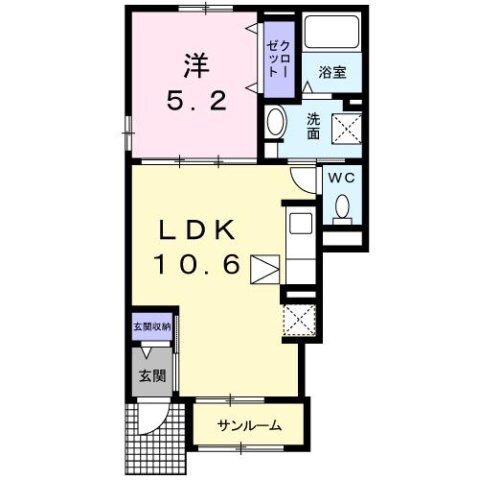 サンシャルムつばきの物件間取画像