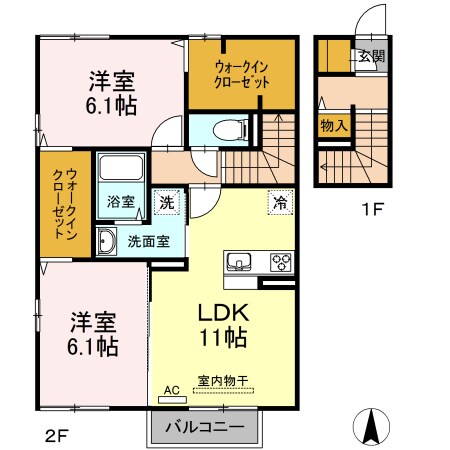 レスポワールの物件間取画像