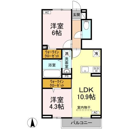 トリシア西石井の物件間取画像