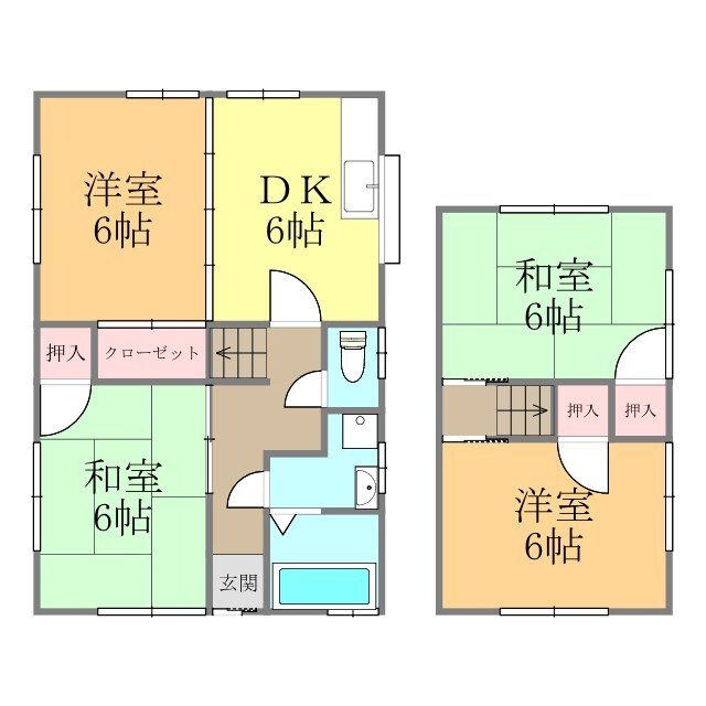 西石井永井一戸建て・の物件間取画像