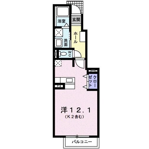 ベルセフォネⅡの物件間取画像