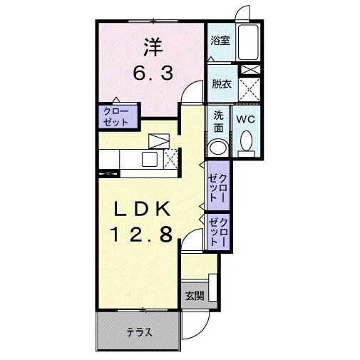 クレメントEの物件間取画像