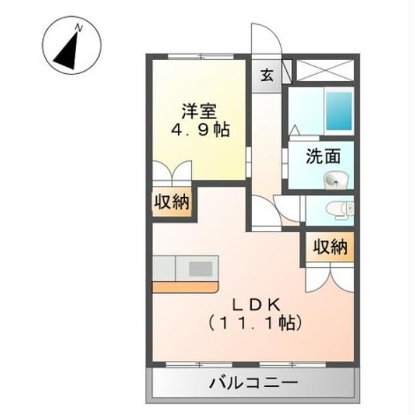 マインヒルズ参番館の物件間取画像