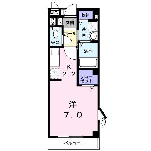 メビウス鏡Ⅱ番館の物件間取画像
