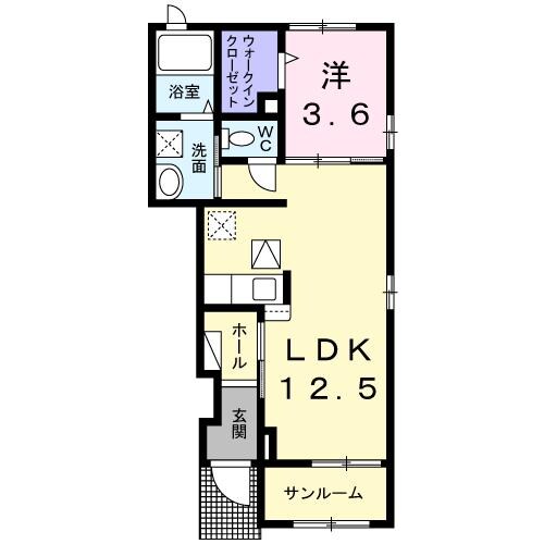 ポルトボヌールⅡの物件間取画像