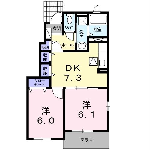 セゾンの物件間取画像