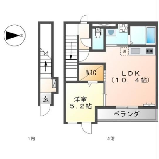 シェルル鏡の物件間取画像