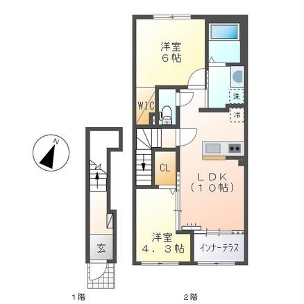 サンマリーナMの物件間取画像