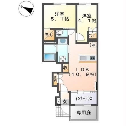 ロータスコートⅡの物件間取画像