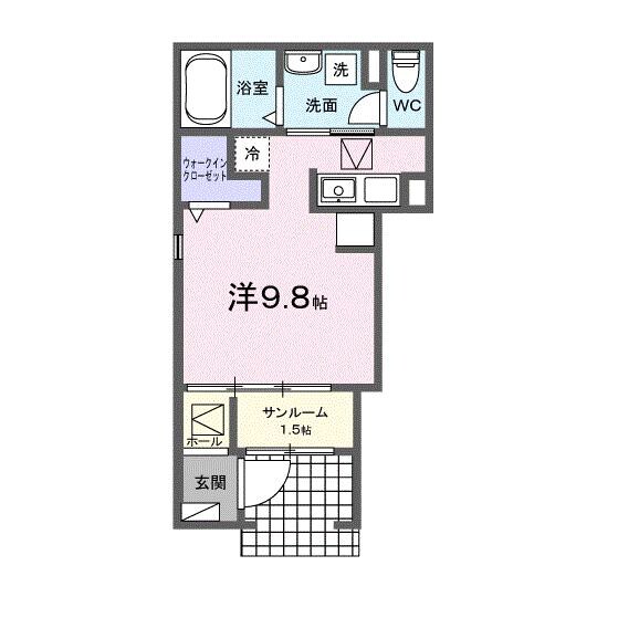 ウィンズ・ウエストⅠの物件間取画像