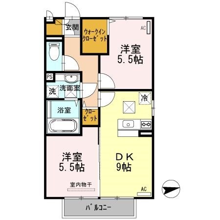 D-roomねごろの物件間取画像