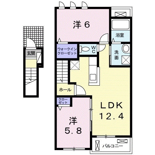 ヴィッセン隅田Ⅱの物件間取画像