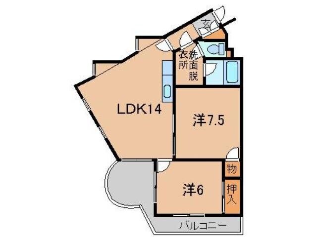 サンメゾン橋本壱番館の物件間取画像