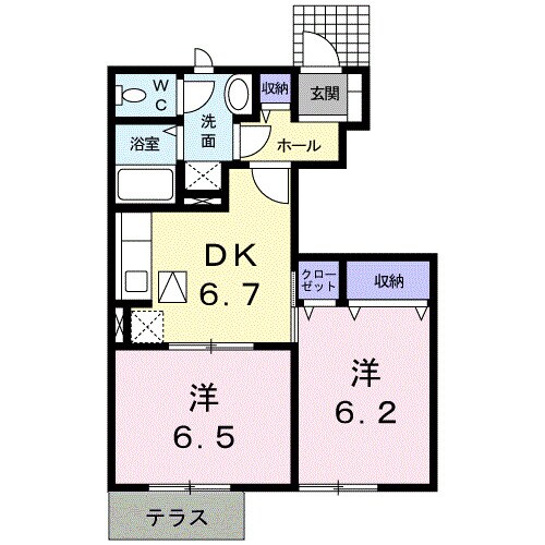 紀伊山田駅 徒歩13分 1階の物件間取画像