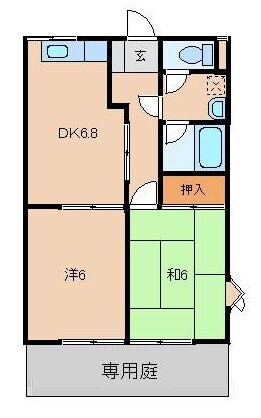 ハイツ大西の物件間取画像