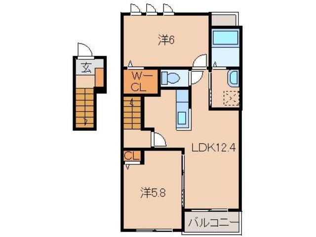 フォルトゥーナⅥの物件間取画像