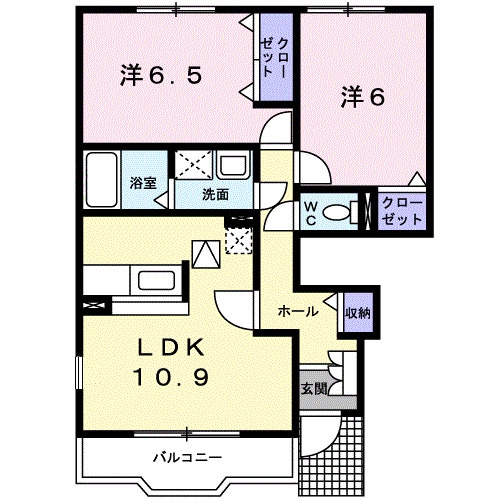 メゾン デ ソレイユⅡの物件間取画像