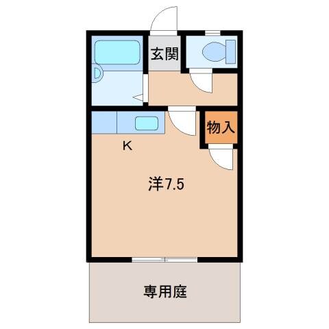 コーポ川上の物件間取画像