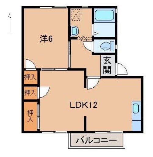 コスモ・スペース１１ ABの物件間取画像