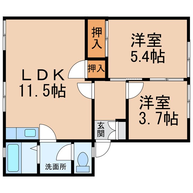 ディアス妙寺の物件間取画像