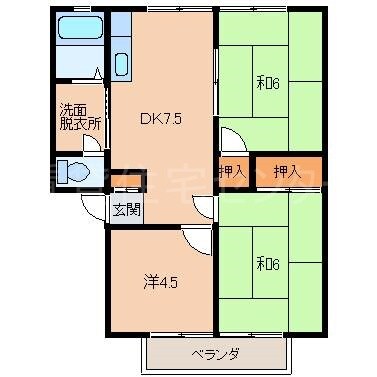 グリーンヒル九度山Ⅰの物件間取画像