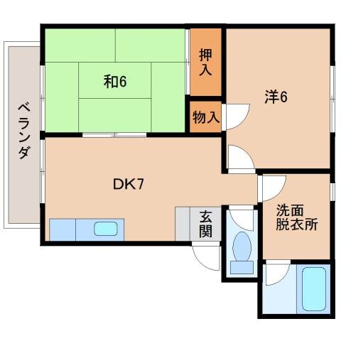 ファミール松下の物件間取画像