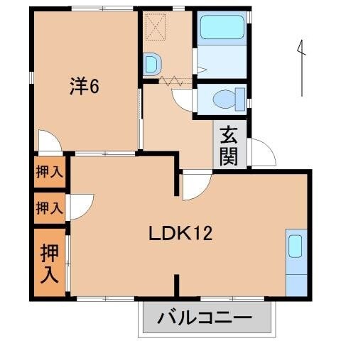 コスモ・スペース１１ ABの物件間取画像