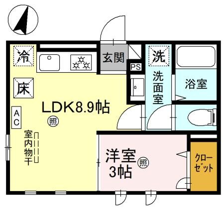 D-grace秋月の物件間取画像