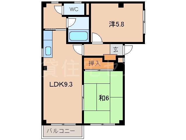 パールマンションの物件間取画像