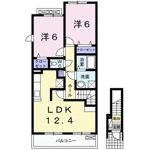 アークス西浜の物件間取画像