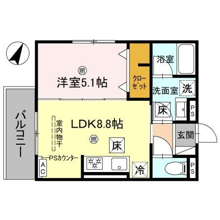 宮前駅 徒歩18分 1階の物件間取画像