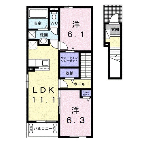 Ｔａｋａｒａｂａｋｏ　Ⅰの物件間取画像