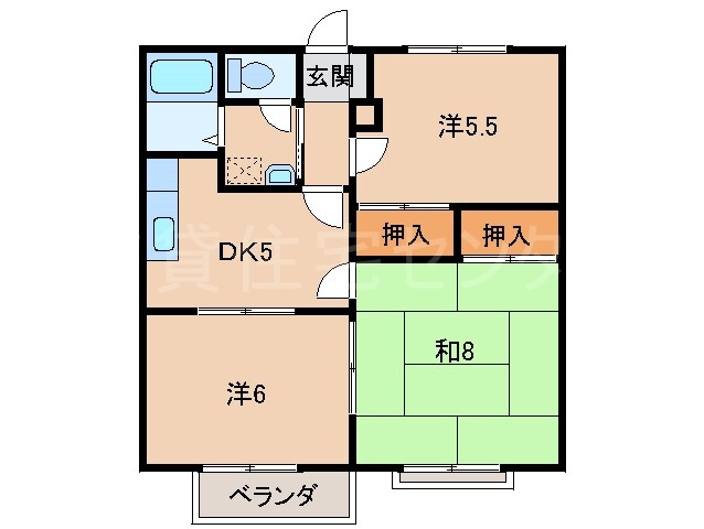 ドミール岩出の物件間取画像