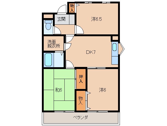 ヒルパレス四季の物件間取画像