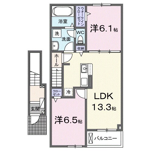 打田駅 徒歩22分 2階の物件間取画像